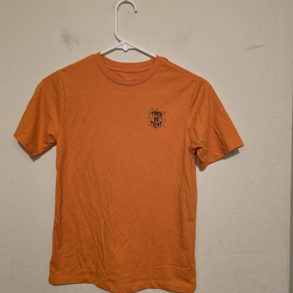 Wonder Nation Orange Short Sleeve Tee Happy Hallween And Trick Or Treat Size L
